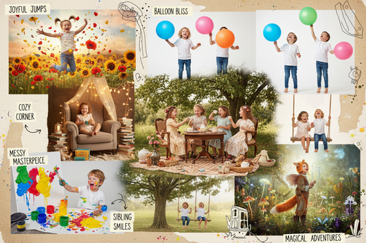 7 Creative Children’s Photoshoot Ideas: Poses, Settings, and Tips