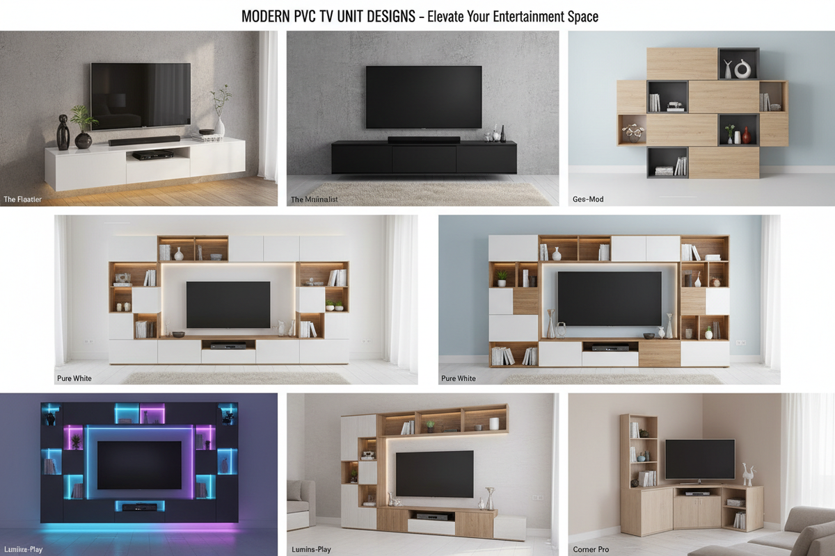 7 Creative PVC TV Units to Elevate Your Home Entertainment Zone