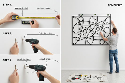 7 Easy Steps to Hang Metal Wall Art Like a Pro