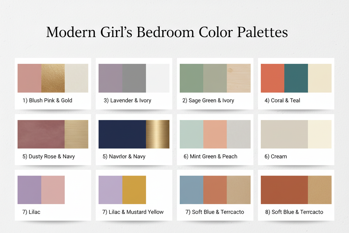 8 Creative Colour Schemes for a Modern Girl’s Bedroom
