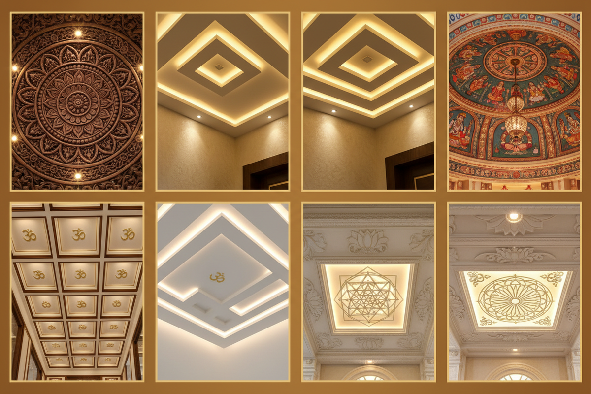 8 Divine False Ceiling Ideas to Beautify Your Pooja Room