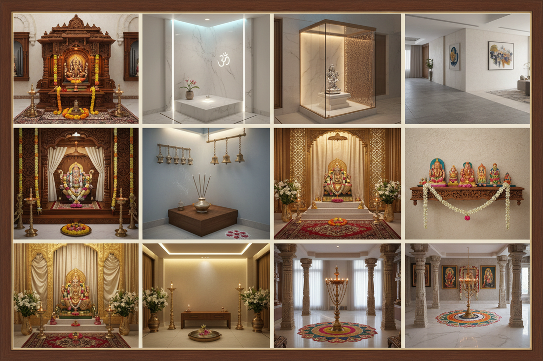 8 Elegant Pooja Room Designs for Your Hall to Radiate Peace and Positivity
