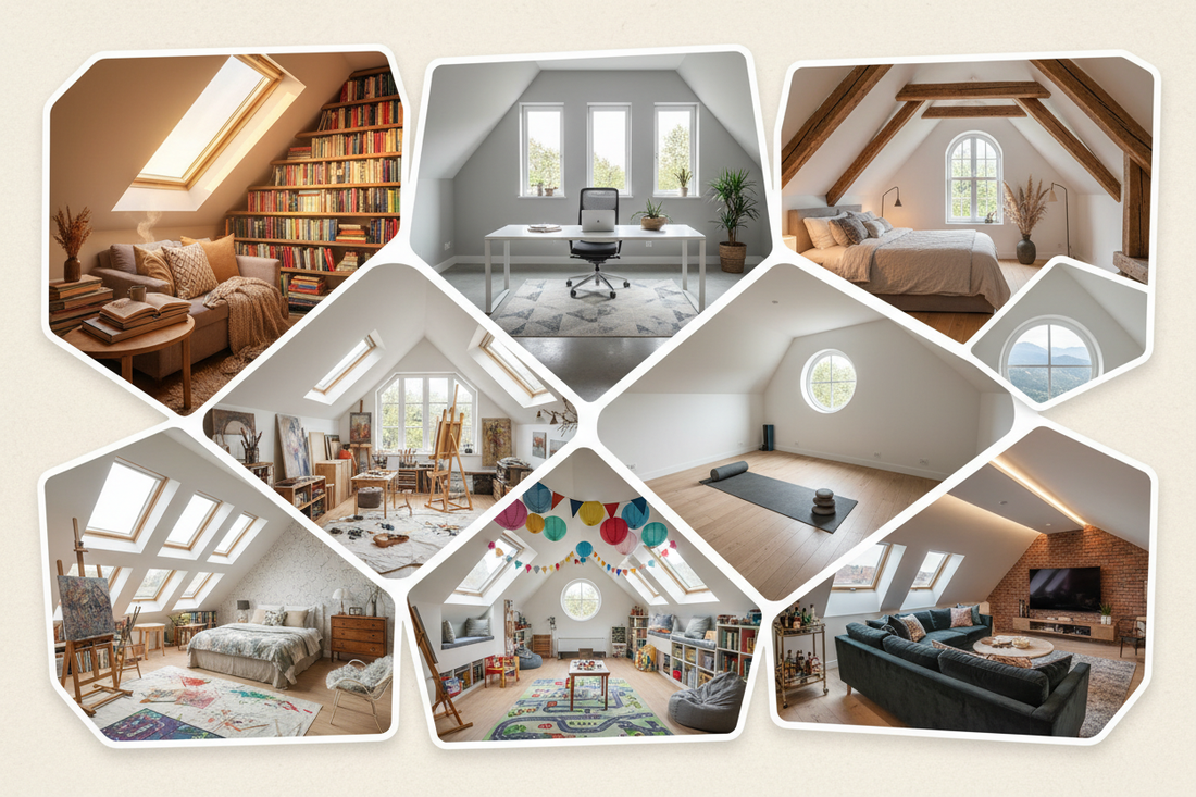 8 Unique Ways to Turn Your Attic Into a Beautiful Living Area
