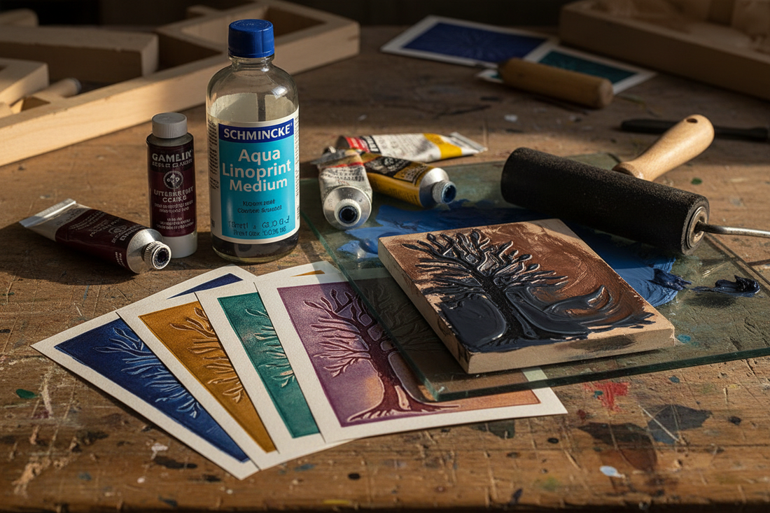 A Perfect Blend: Schmincke Print Medium and Oil Paint for Stunning Printmaking Results