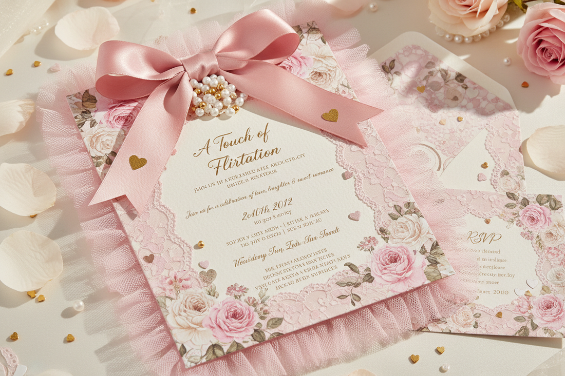 A Touch of Flirtation: Curating the Coquette Aesthetic in Invitations