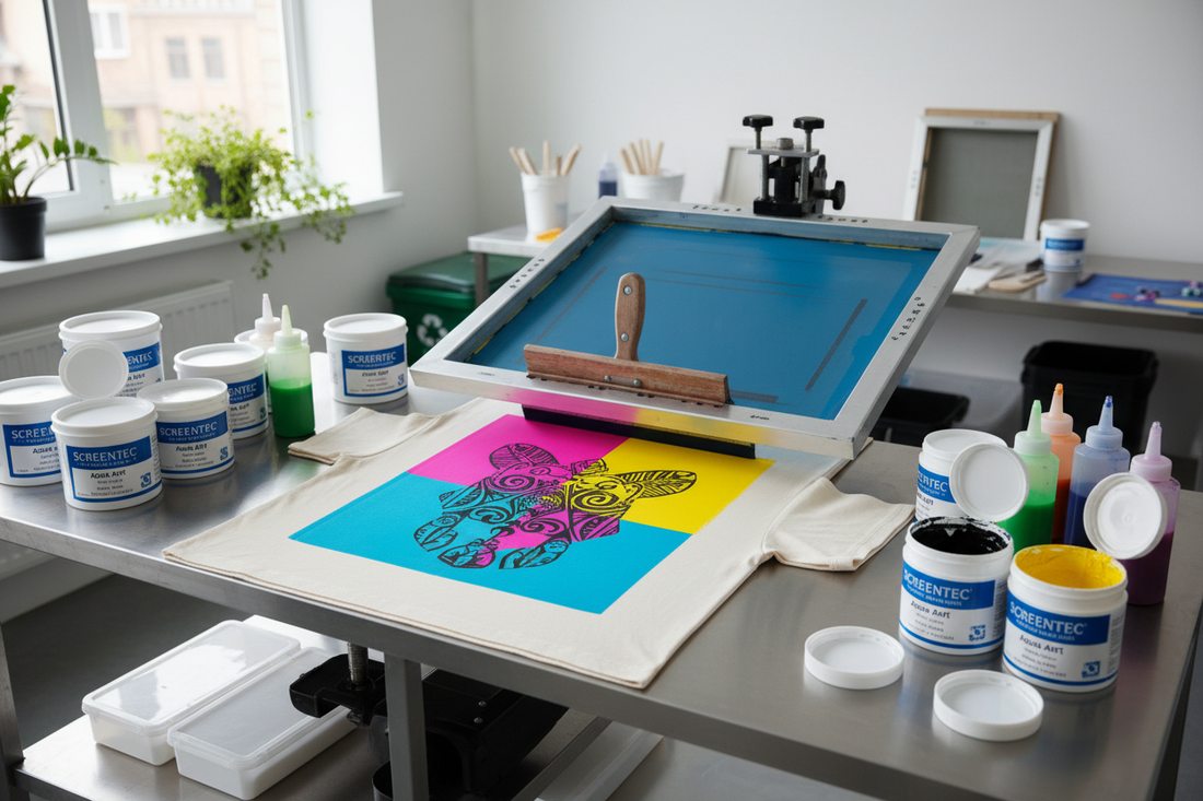 Achieve Professional Screen Prints with Screentec Aqua Art Water-Based Inks