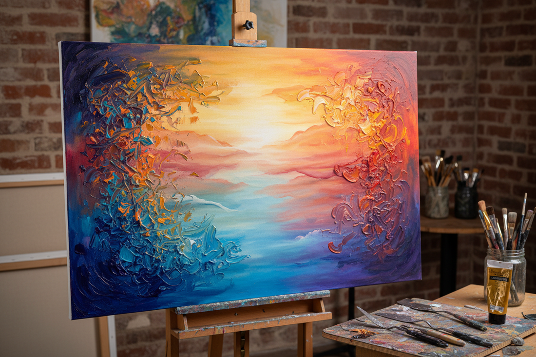 Achieve Stunning Acrylic Effects with Belle Arti Canvas Board for Sgraffito, Washes, and Impasto