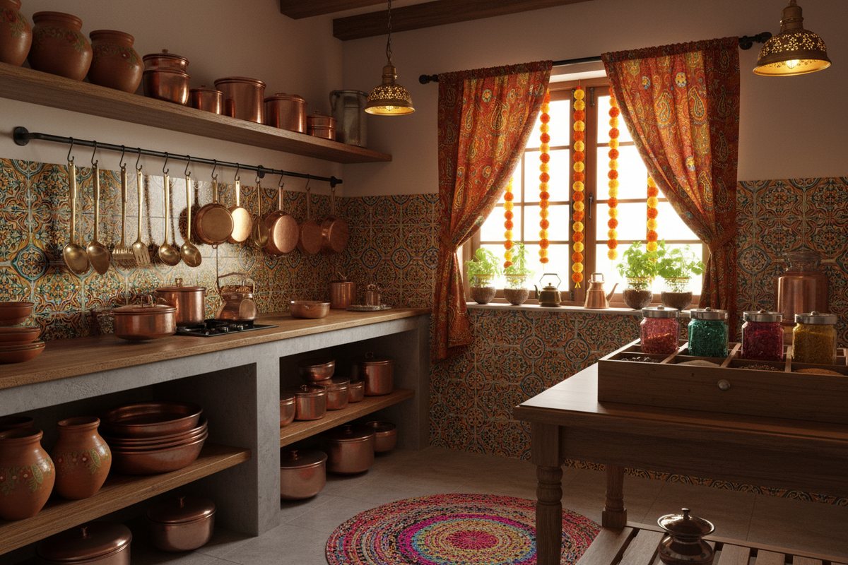 Affordable Elegance: Indian Kitchen Decor Ideas That Shine on a Budget