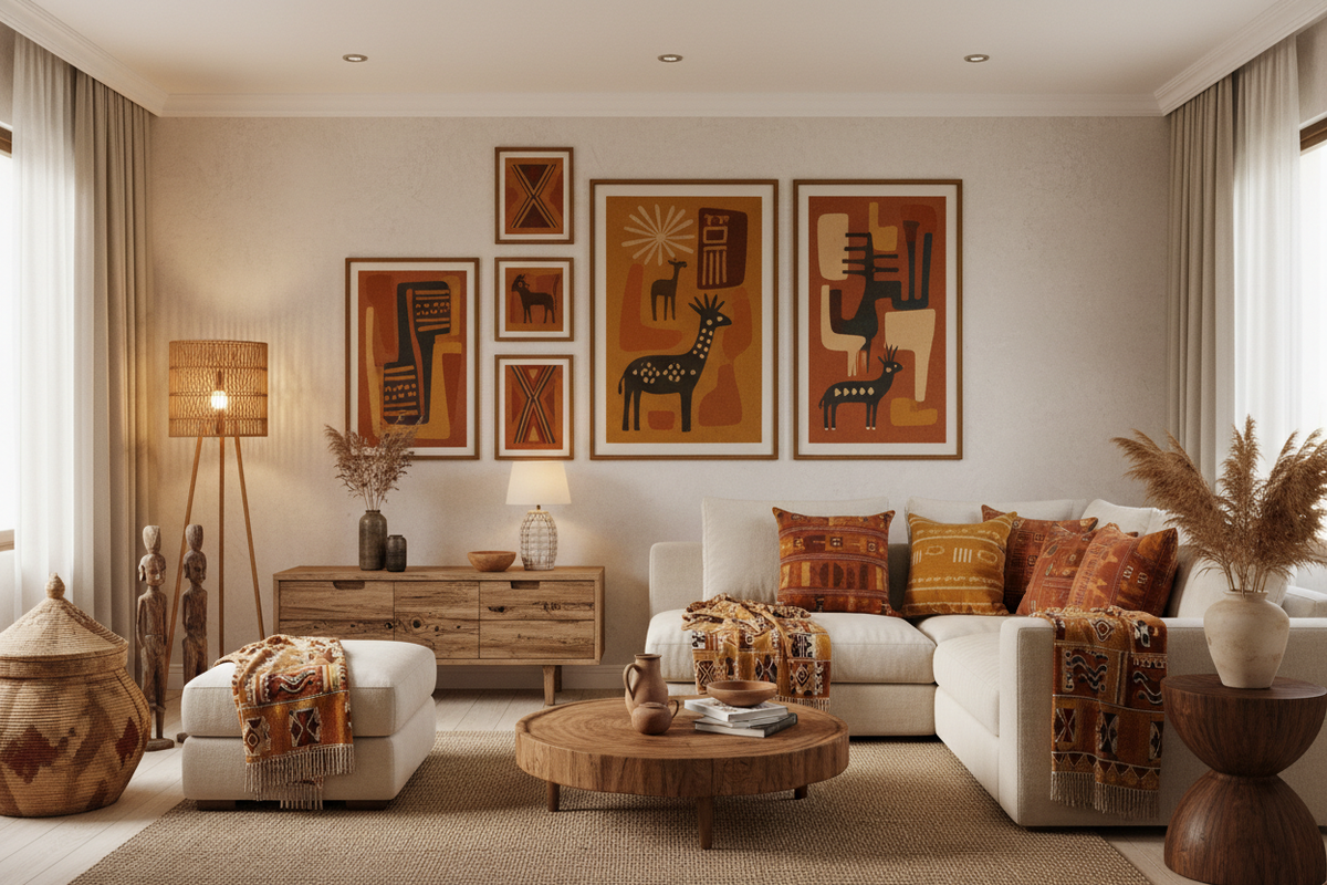 African-Inspired Home Décor: Tips for Wall Art, Textiles, and Furniture