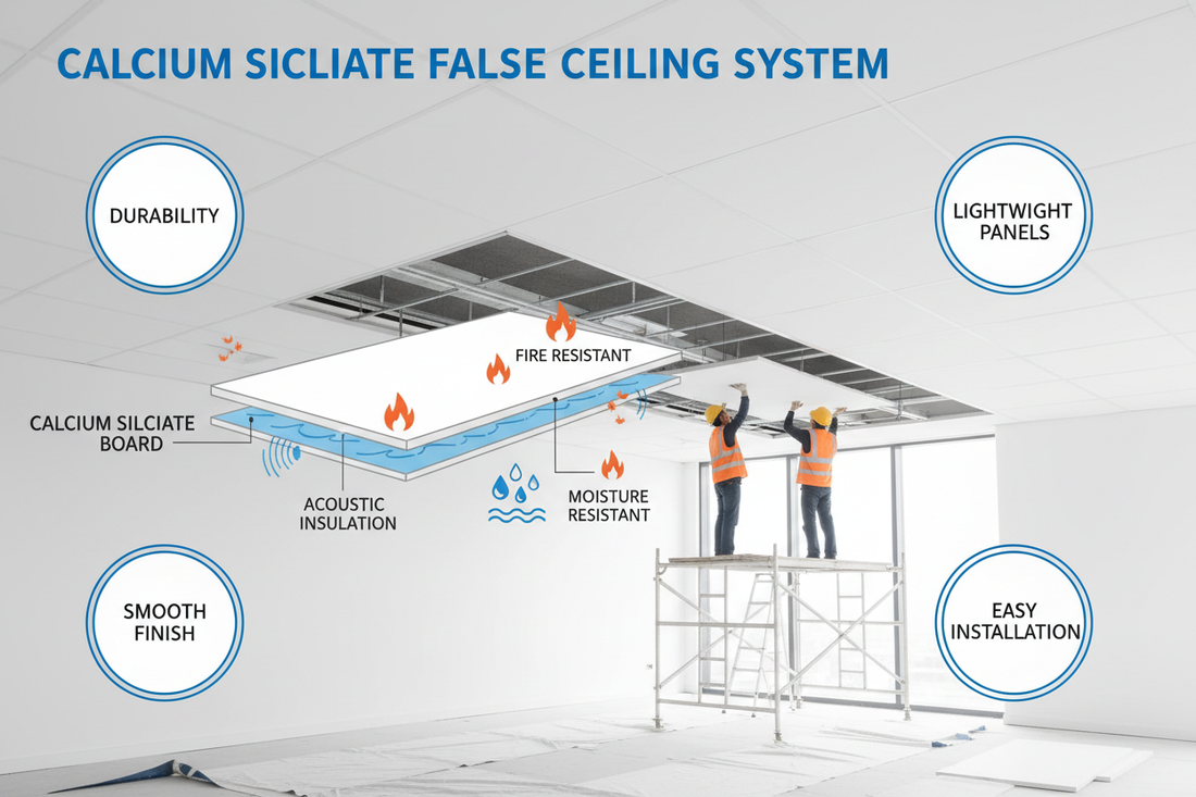 All About Calcium Silicate False Ceilings: Features, Advantages, and Tips
