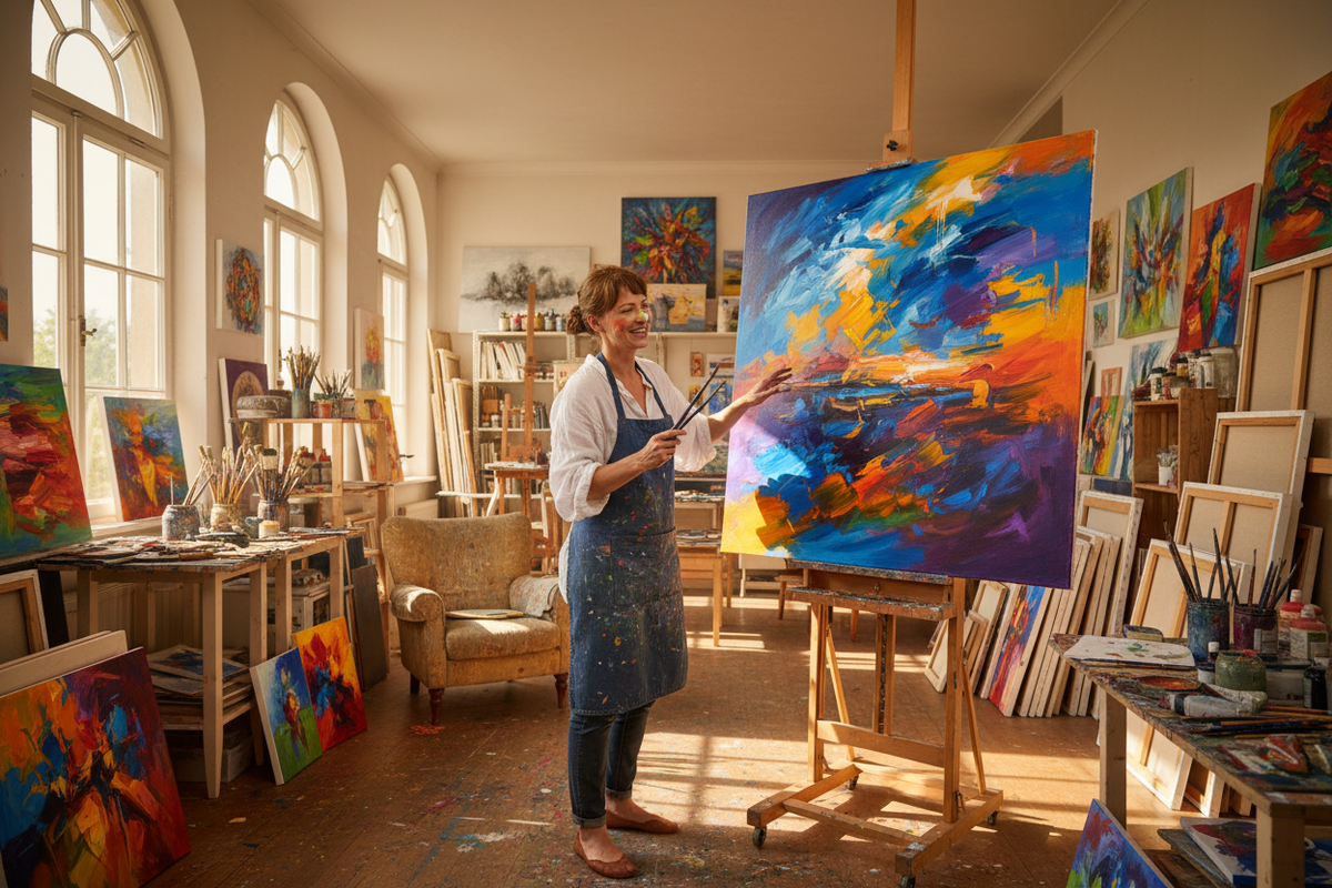 Annette Schmucker: The Artist Who Paints Without Limits