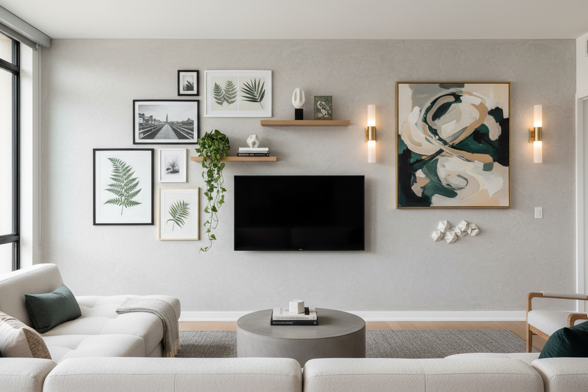 Artistic Ways to Fill the Space Above Your Television