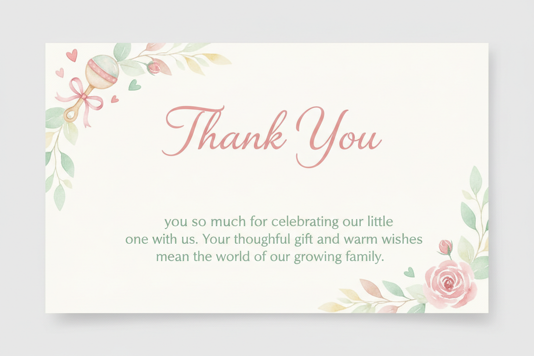 Baby Shower Thank You Card Wording Made Simple