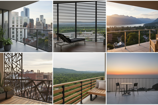 Balcony Chic: 6 Modern Railing Designs to Elevate Your Space