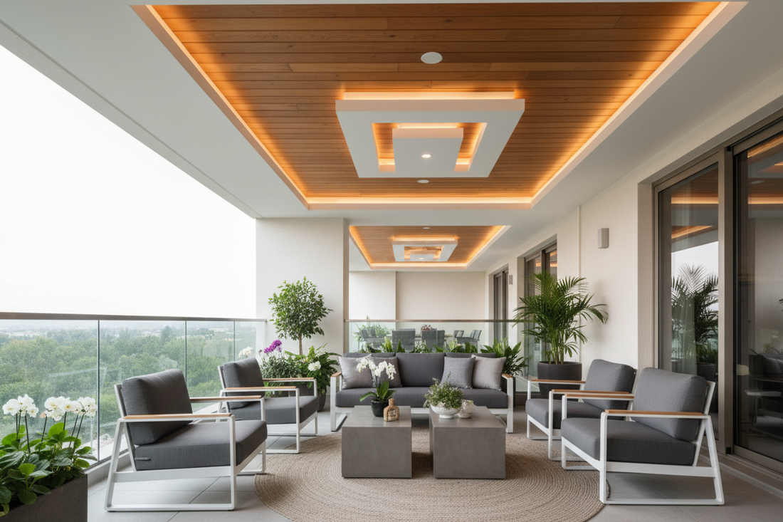 Balcony False Ceiling Design Ideas for Stylish and Functional Outdoor Spaces
