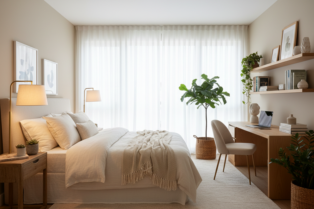 Beautiful Bedroom-Study Combos to Balance Work and Family Life