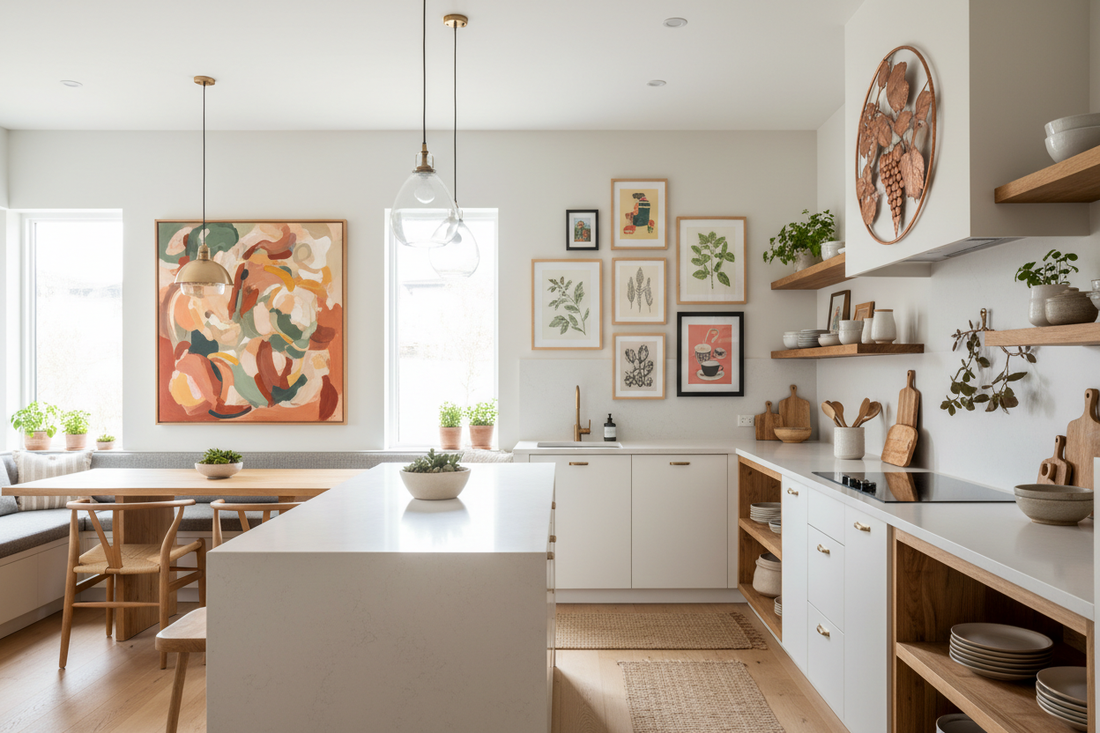 Beautiful Kitchen Paintings and Creative Wall Styling Ideas