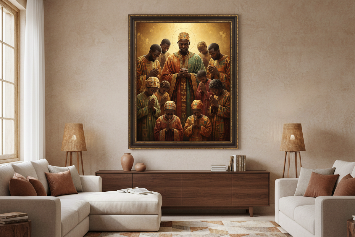 Black Christian Wall Art: Merging Faith, Heritage, and Interior Design
