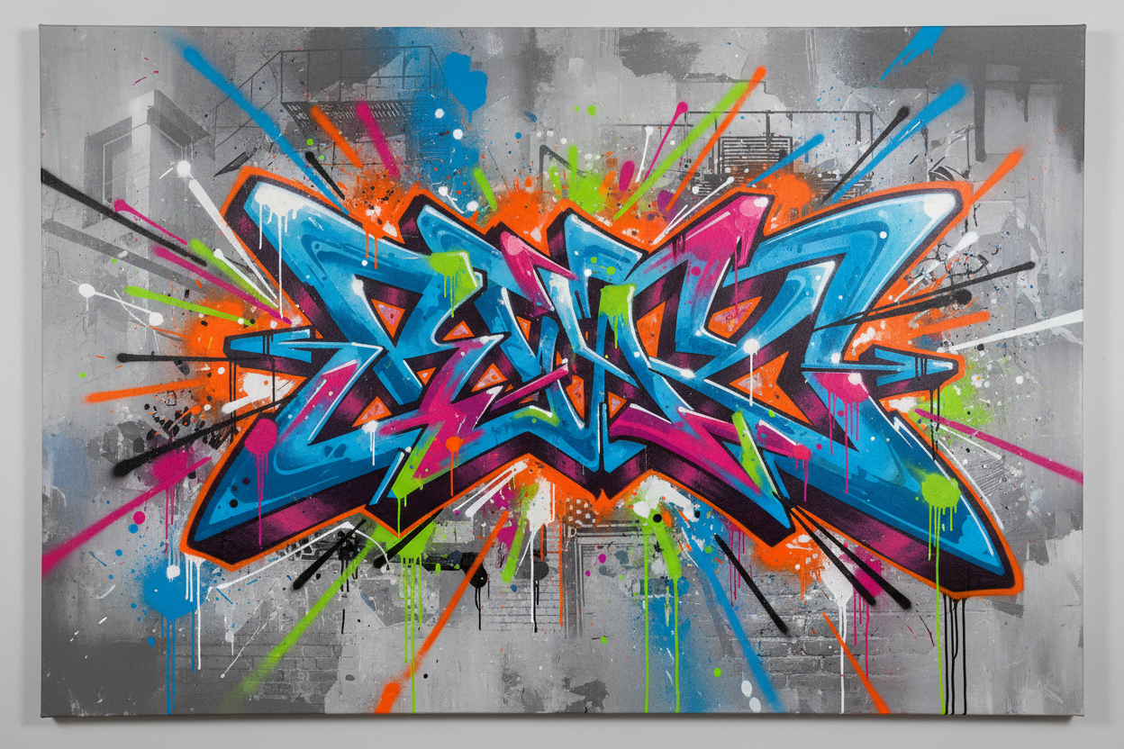 Bold Graffiti Canvas Art Ideas To Elevate Your Walls Wallpics bold-graffiti-canvas-art-ideas-to-elevate-your-walls-wallpics