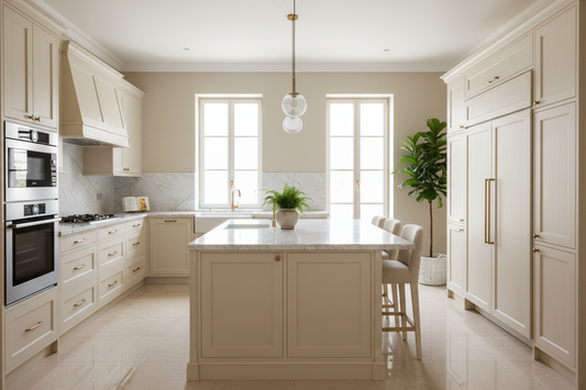 Bright & Elegant: 5 Cream-Coloured Kitchen Cabinet Ideas for Modern Homes
