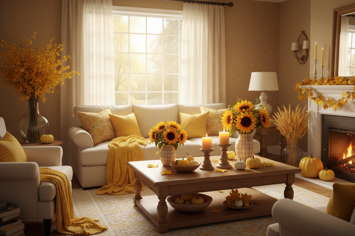 Brighten Your Autumn Home: Expert Tips for Yellow Fall Décor