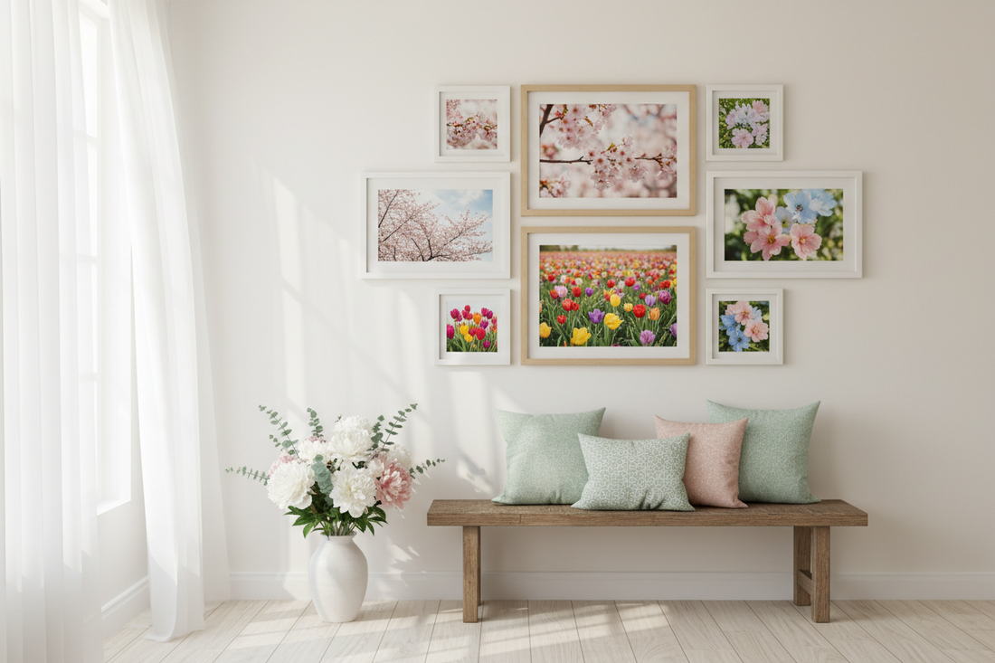 Bring Spring Indoors with Refreshing Photo Wall Ideas for the Season