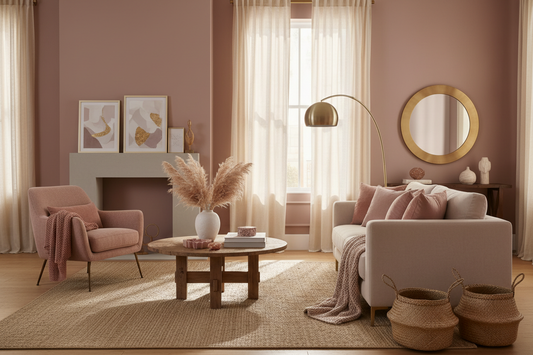 Bring Warmth and Elegance with Dusty Rose Décor