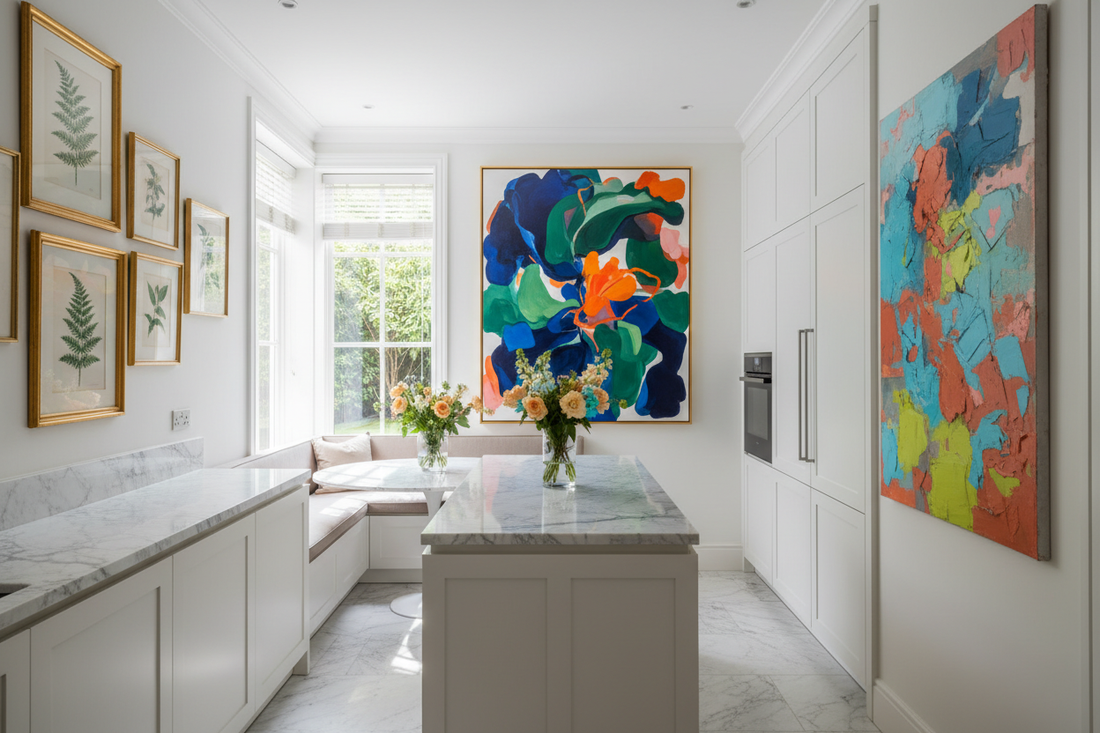 Bringing Personality, Color, and Elegance to Your Kitchen Through Thoughtfully Chosen Art