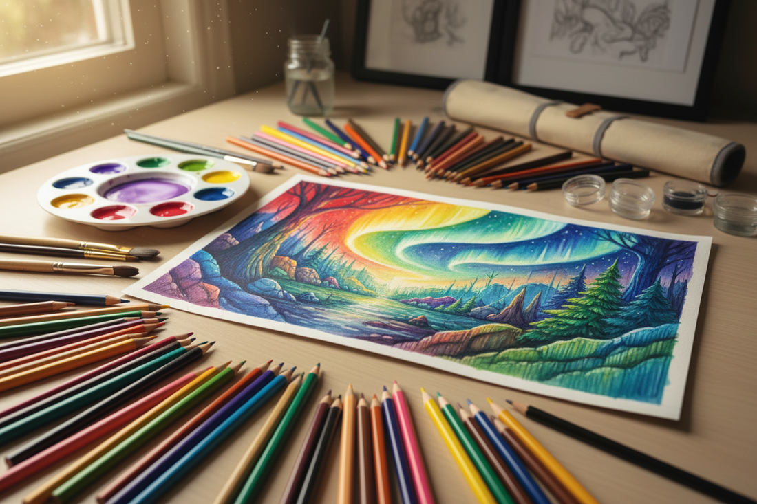Brush and Pencil: The Secret to Achieving Gorgeous, Vibrant Coloured Pencil Paintings