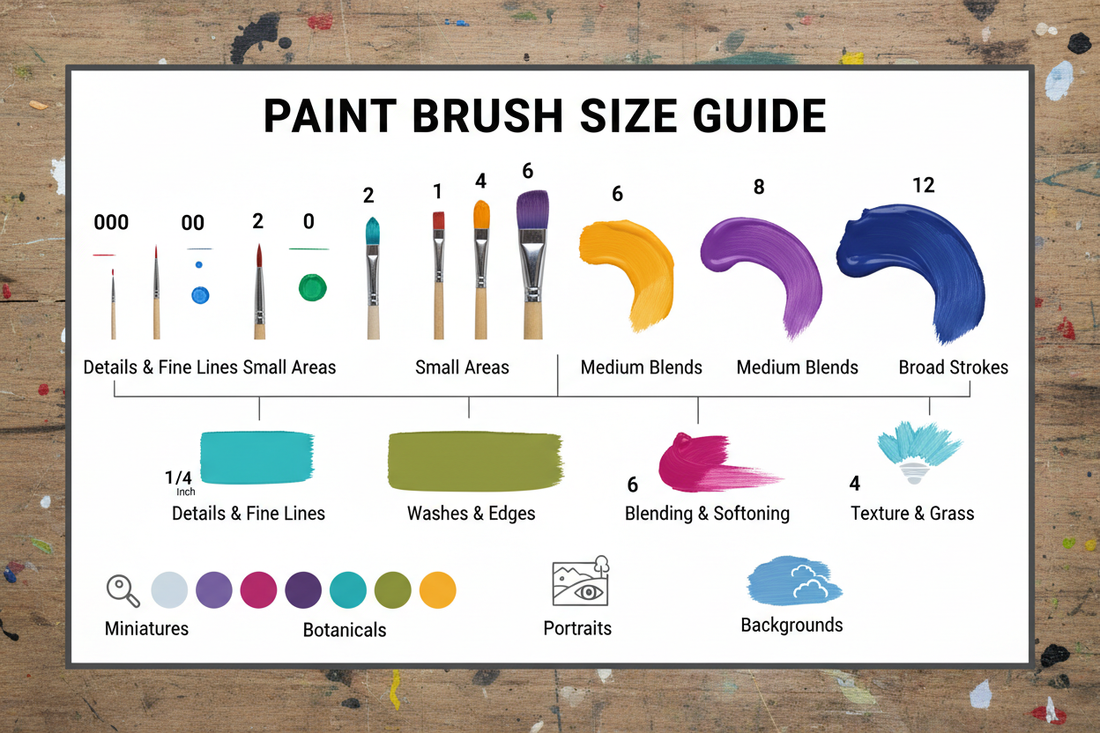 Brush Size Breakdown: Everything You Need to Know Before You Paint