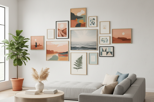 Build a Beautiful Gallery Wall with Custom Canvas Art