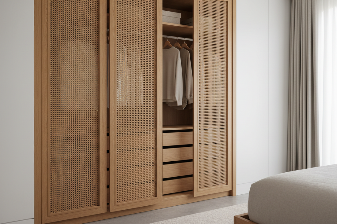 Cane Wardrobe Shutters: The Timeless Trend Your Closet Deserves