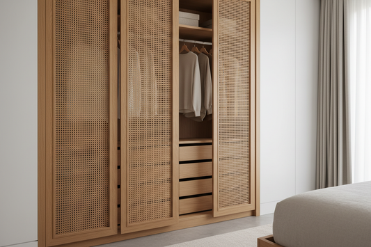 Cane Wardrobe Shutters: The Timeless Trend Your Closet Deserves