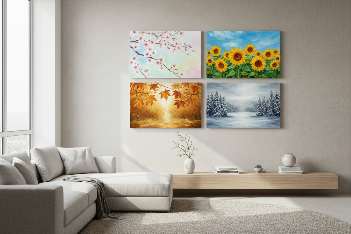 Canvas Art for Seasonal Decor: Rotating Art to Reflect the Seasons