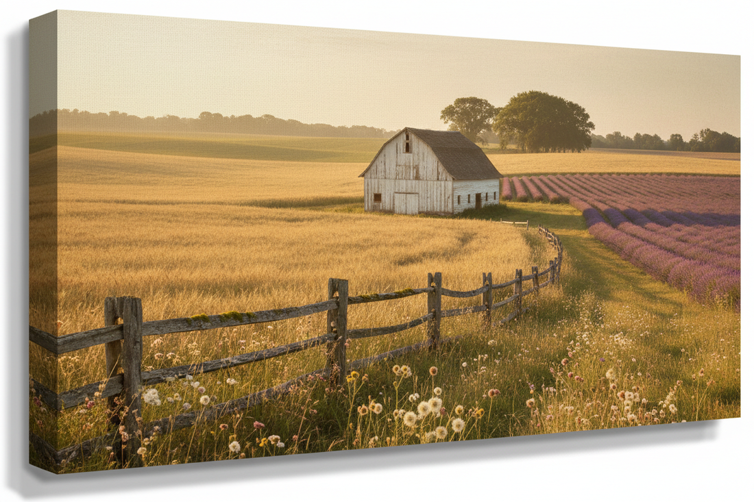 Canvas Print Ideas for a Rustic or Farmhouse-Style Home