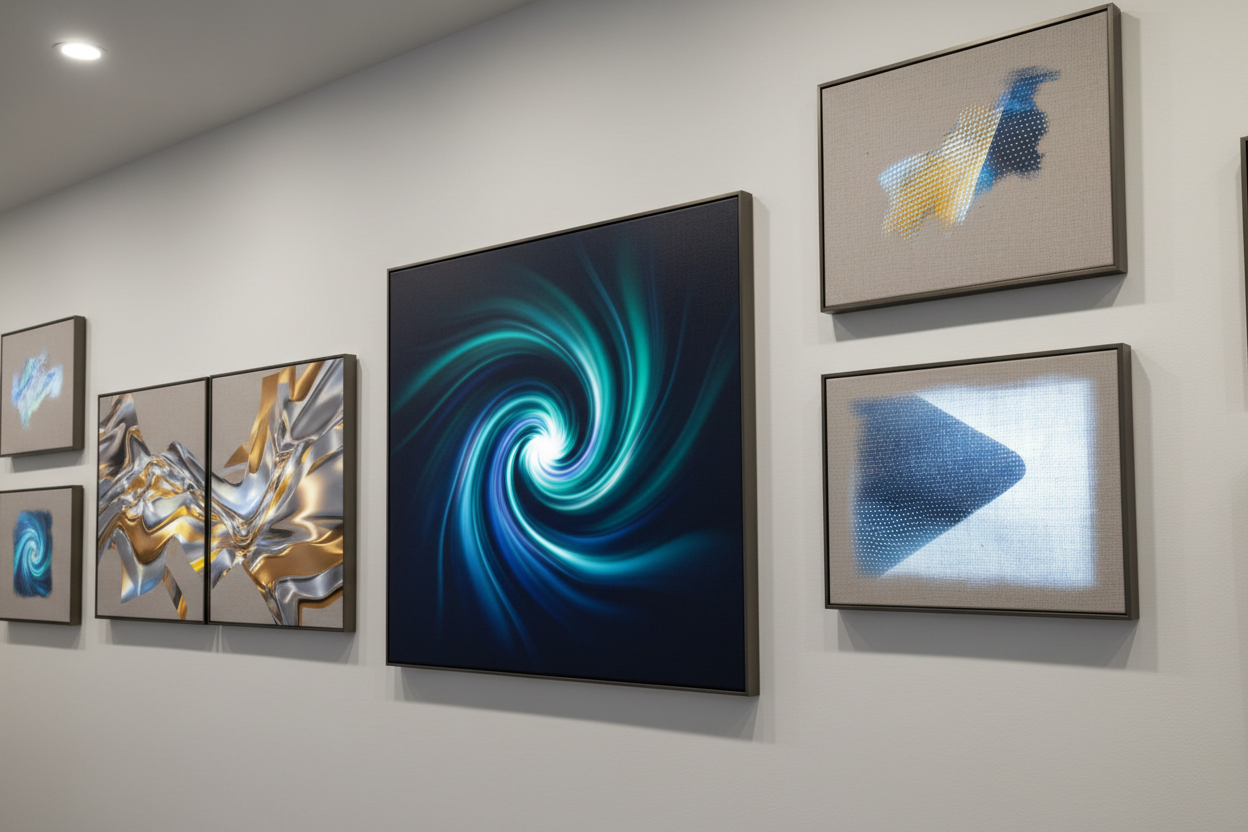 Canvas Prints in Motion: Interactive Canvases with Embedded Screens