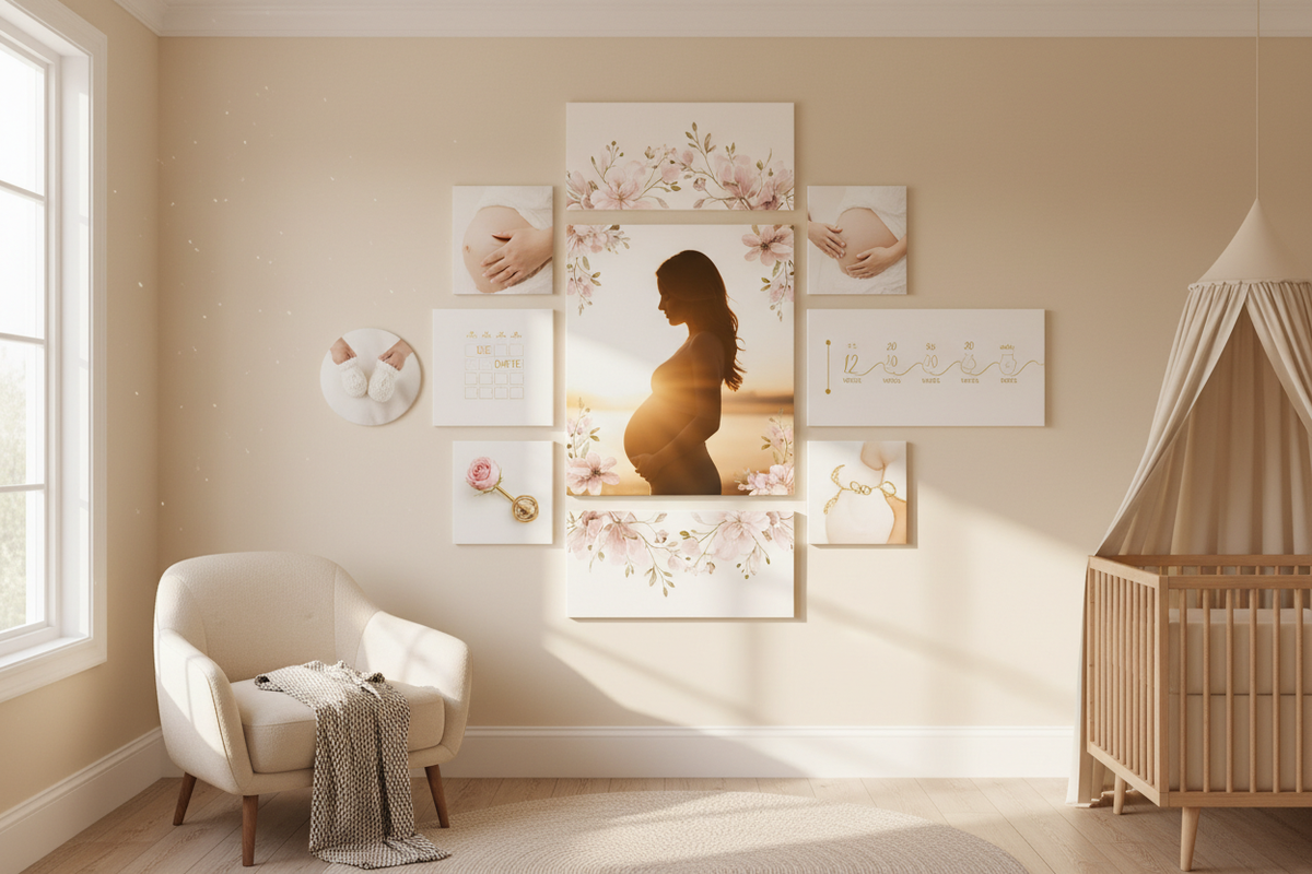 Canvas Your Enchanting Pregnancy Moments with Custom Wall Art