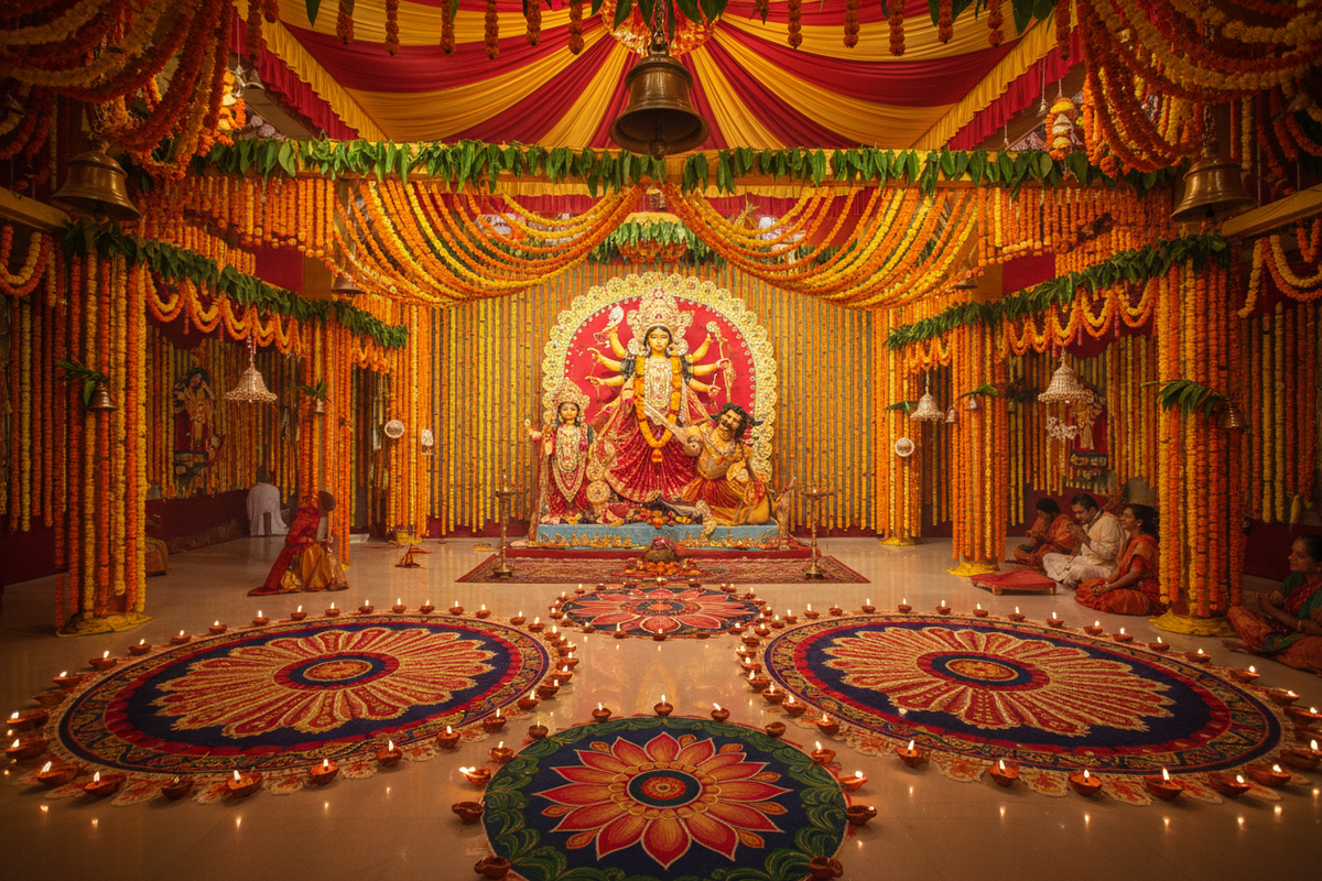 Celebrate Durga Puja: Creative Decor Ideas for a Sacred Space