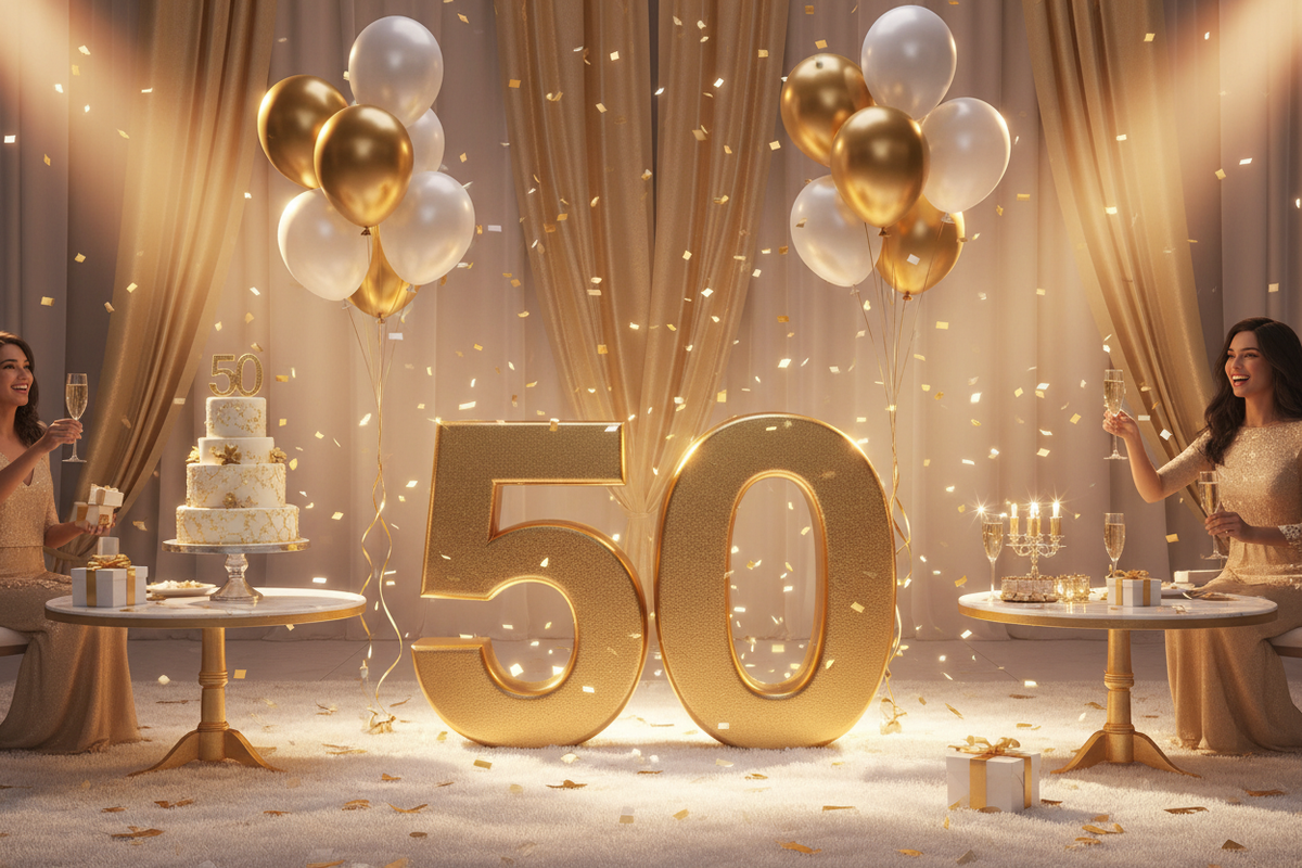 Celebrating 50 Remarkable Years: Birthday Wishes for a Milestone
