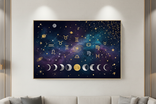 Celestial Interiors: Transform Your Space with Astrology-Inspired Wall Art