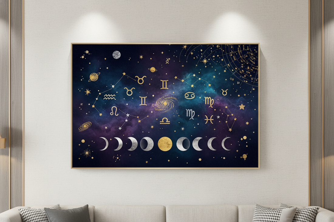 Celestial Interiors: Transform Your Space with Astrology-Inspired Wall Art