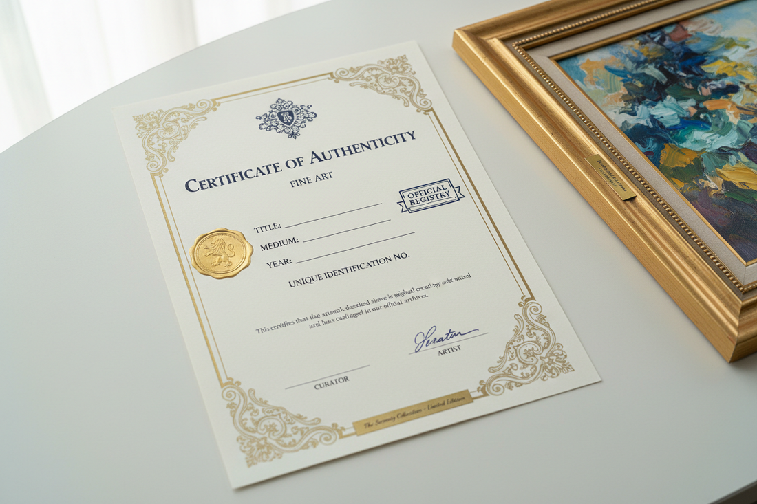 Certificate of Authenticity: What It Means for Your Artwork's Value and Legitimacy
