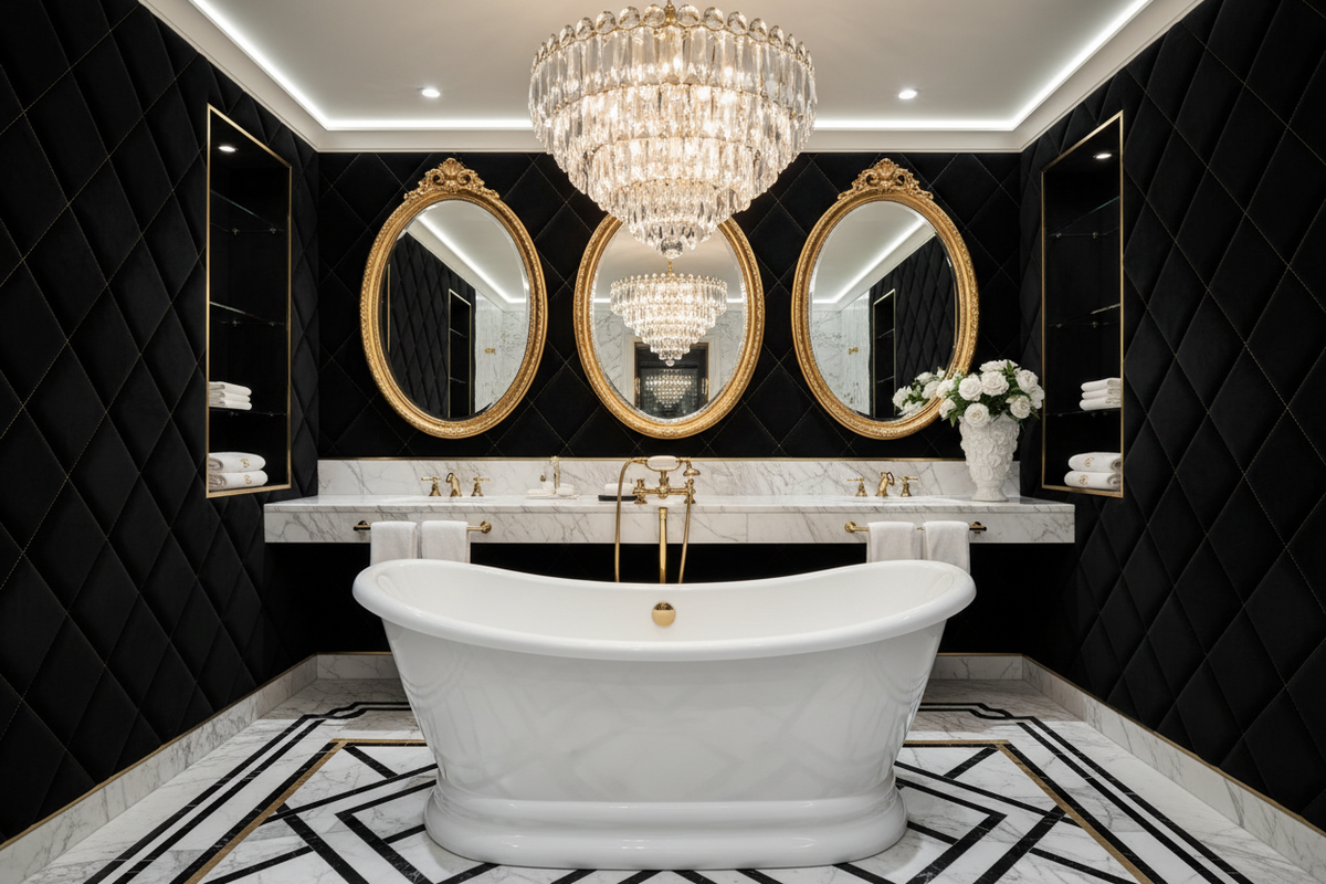 Chanel-Inspired Bathroom Elegance: Timeless Style for Your Personal Sanctuary