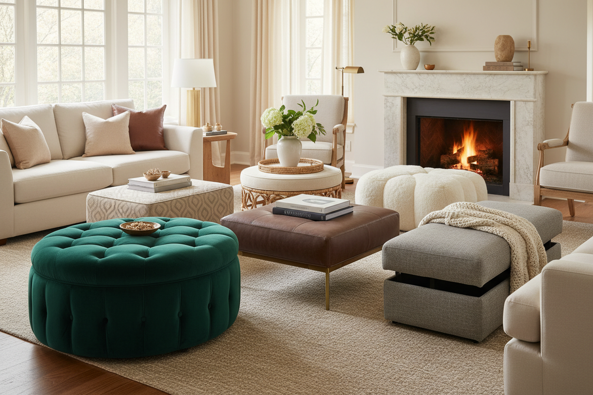 Chic & Cozy: 6 Ottoman Coffee Table Designs to Elevate Your Living Room