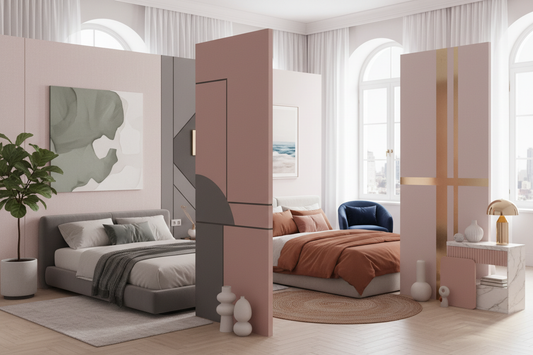 Chic Pink and Color Combos for Modern Bedroom Walls