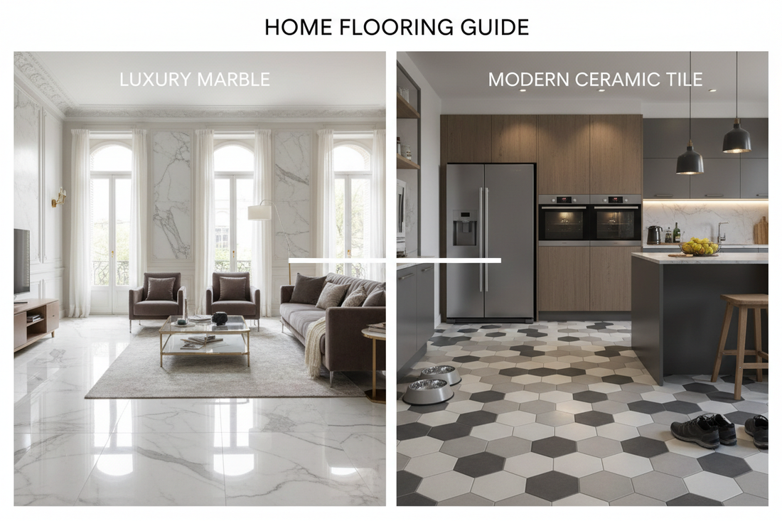 Choosing Between Marble and Tiles: A Complete Home Flooring Guide