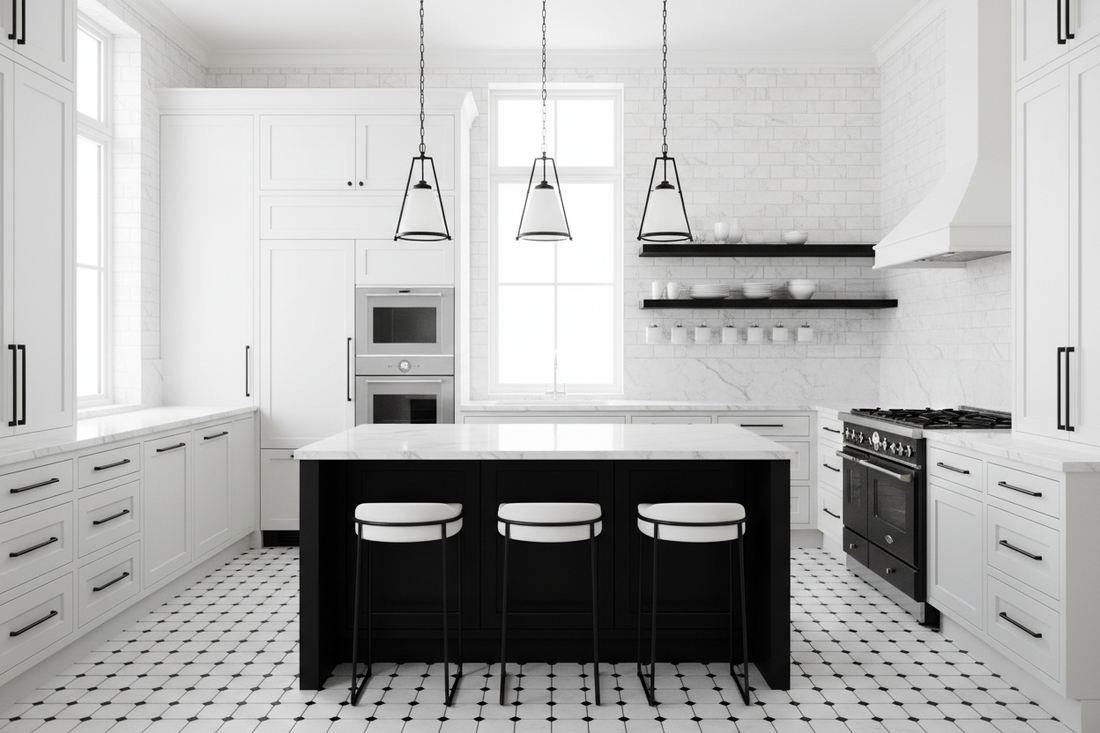 Classic Meets Contemporary: Stunning Black & White Kitchens