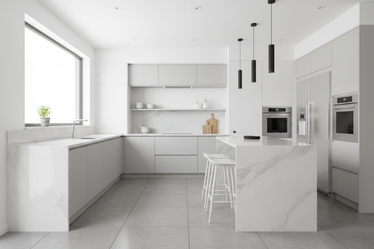 Clutter-Free Cooking: Modern U-Shaped Kitchen Inspirations