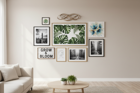 Combining Canvas Prints with Other Wall Art