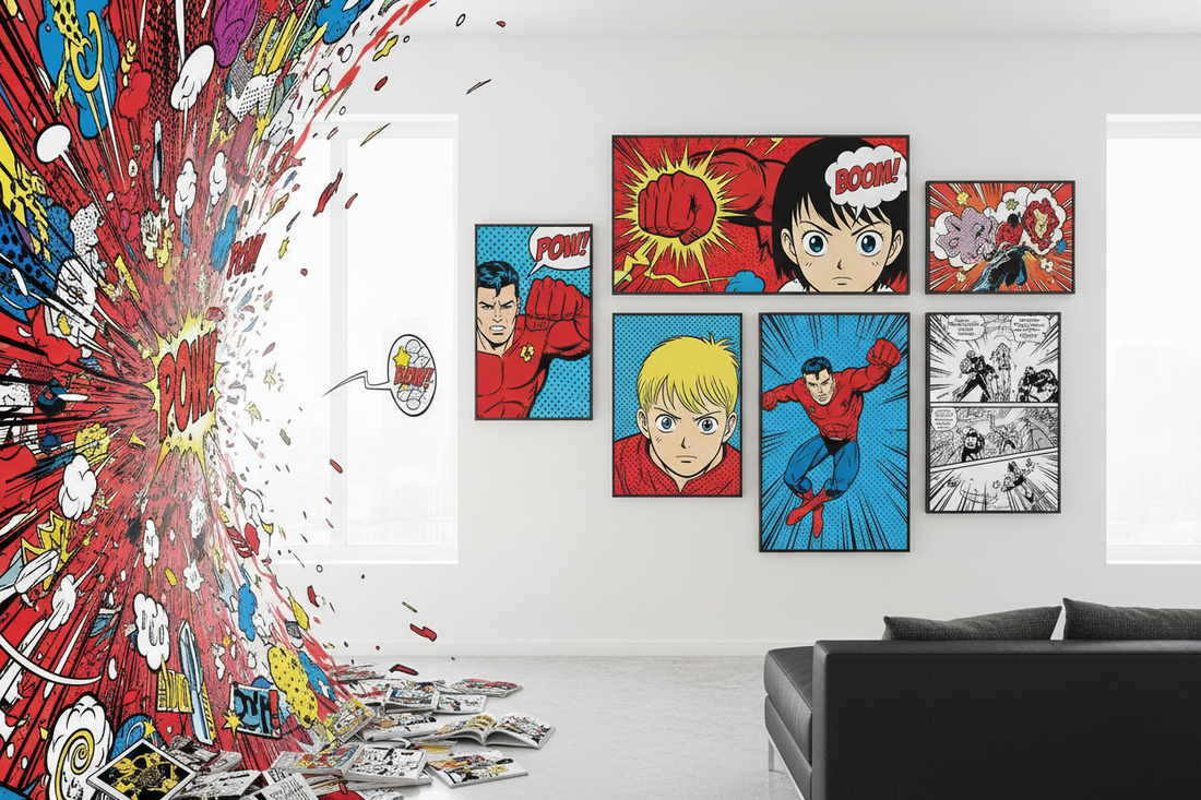 Comic Book and Graphic Novel Art: How Pop Culture is Transforming Canvas Prints
